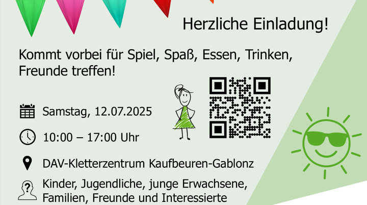Einladung zum Sommerfest jdav am 12. Juli 2025 | © DAV/ Marvin Hausmann