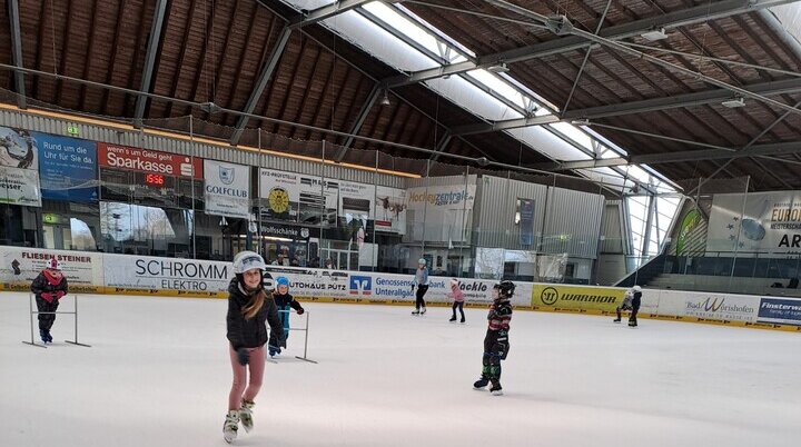 Eisläufer in Aktion | © DAV/Carolin Ullrich