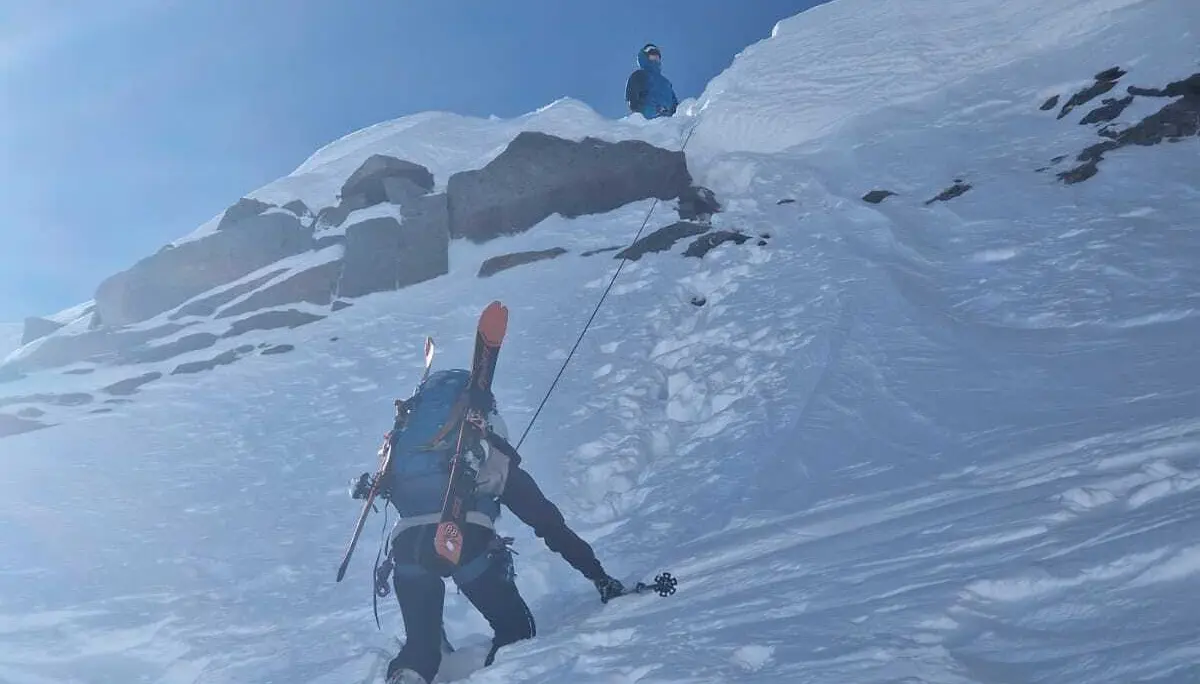 Die "Jungen Wilden" unterwegs zum Tourentraum bei Kaiserwetter | © DAV/Vera Langguth