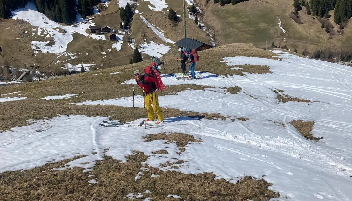 Die "Jungen Wilden" unterwegs zum Tourentraum bei Kaiserwetter | © DAV/Vera Langguth