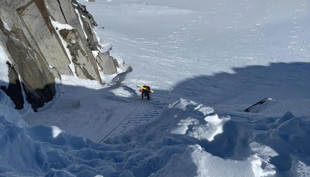 Die "Jungen Wilden" unterwegs zum Tourentraum bei Kaiserwetter | © DAV/Vera Langguth
