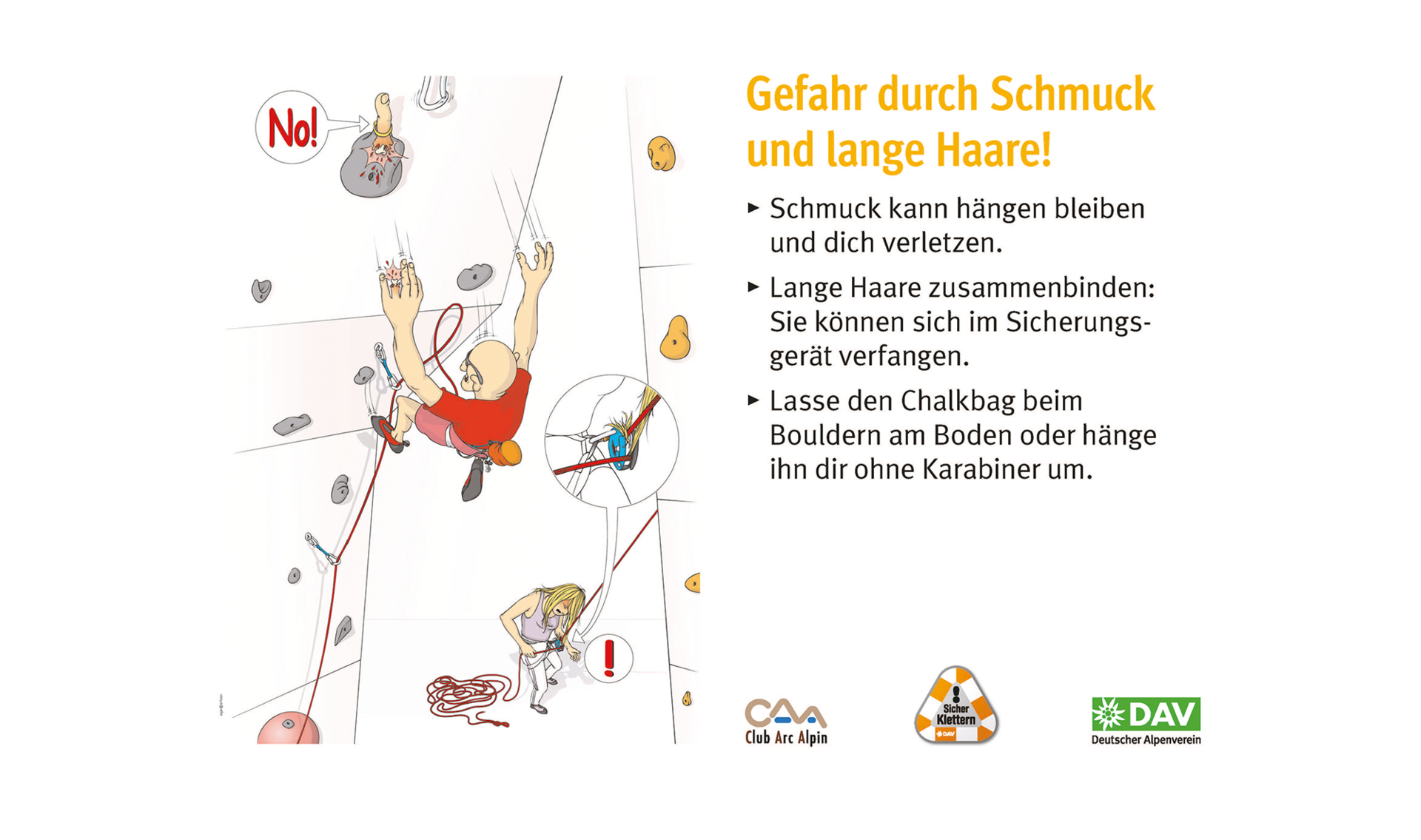 Hallenregeln für Klettern vom DAV. Regel Nummer zehn: Handy, Musik und Tiere stören | © DAV